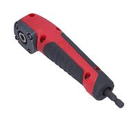 Xiuganpo Controlador de Impacto de Extensión de ángulo Recto Dispositivo de Esquina Antivibración con Broca Hexagonal Acero de Aleación de Caucho ABS para Operación a Largo Plazo Rojo y Negro