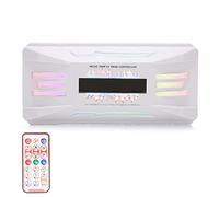 Xiuganpo Controlador de Temperatura del Ventilador PWM Blanco 365 Modos de Iluminación Control Remoto Inalámbrico para Chasis de PC 8x4pin 10x5V ARGB Adaptador de Luz RGB para Computadora