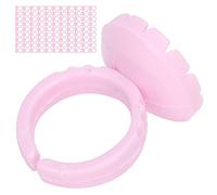 Xiuganpo Copa de Anillo de Pegamento de Extensión de Pestañas, Taza de Anillo de Pegamento de Pestañas Desechable 1.5cm / 0.6 Pulgadas Fuerza de Flexibilidad Estable con Uso Fácil de Usar 100pcs