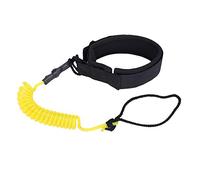 Xiuganpo Correa de Pierna Resistente, Correa Ajustable para Tabla de Tobillo, para Tabla de Cuerpo, de Surf (Yellow)