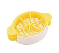 Xiuganpo Cortador de Huevos, Herramienta de Cocina No Tóxica de Plástico de Primera Calidad para Huevos Duros y Frutos Rojos, 10,5 * 6,7 Cm, Amarillo