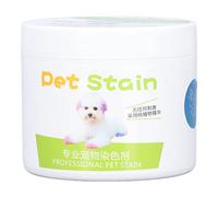 Xiuganpo Crema para Tinte para el Cabello de Mascotas, Agente de Color Semipermanente para el Cuidado de Perros, Fácil de Usar, Colorante para el Cabello No Tóxico de 100ml (Blue)
