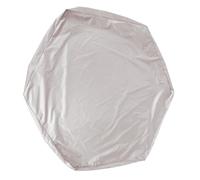 Xiuganpo Cubierta para Pozo de Protector de Sombra Hexagonal Impermeable, a Prueba de Nieve y Heladas para Piscina de Jardín para Niños, Material de Tafetán de Poliéster Recubierto de Plata 190T
