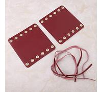 Xiuganpo Cubiertas para Manillar de Motocicleta, Material de Cuero de, Ajuste, 2 uds., para Accesorios Modificados para Motocicleta (rojo)