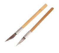 Xiuganpo Cuchillo de ágata, Herramientas Profesionales para Pulir Joyas con de Madera para Fabricantes de Joyas, Accesorio Duradero y Práctico, 2 uds.