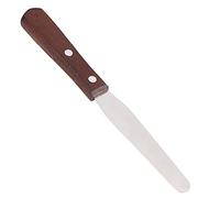 Xiuganpo Cuchillo para Encerar de Acero Inoxidable de Madera Cómodo Aplicador de Cera de Metal para una Aplicación de Cera Suave Cuchillo Mezclador Duradero para áreas Grandes de la Piel Aplicable