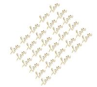 Xiuganpo Cute Love Decor - 30 Piezas de Chips de Letras de Madera Compuesta para Arte de Pared y Decoración de álbumes de Recortes - Estilo Rústico para Escenas Románticas