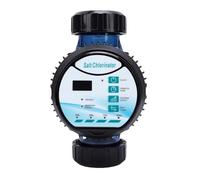 Xiuganpo de Clorador de Piscina de Agua Salada, Clorador de Sal Autolimpiante de Control Inteligente de 10 G H, Generador de de Agua Salada con Placas de Ti Extraíbles para Piscinas, SPA
