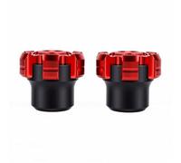 Xiuganpo Deslizadores del Marco de la Horquilla Delantera de la Motocicleta Protección de Alto Impacto para Bicicletas y Scooters 2 Piezas de Aluminio Rojo