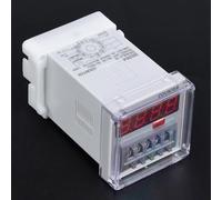Xiuganpo DH48J-A 24V/220V Relé Contador Digital LED Amplio Rango de Conteo 1-999900 para Comunicación Mecatrónica (24VAC/DC)