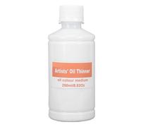 Xiuganpo Diluyente de Pintura Al óleo, Diluyente de Pintura Al óleo de 250 Ml con Fórmula Lavable con Agua, Medio de Mezcla Versátil, Disolvente de Mineral Inodoro para