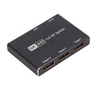 Xiuganpo Divisor DisplayPort 1x3 Ultra HD Eficiente 8K 30Hz 4K 144Hz Triple Hub para Cine en Casa Escuela Hotel