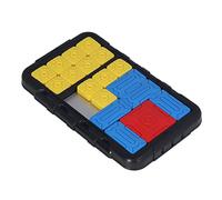 Xiuganpo El Tablero de Rompecabezas Deslizante para Niños Promueve El Pensamiento Lógico y Mejora los Desafíos Juego de Diapositivas Juguete Portátil para Niños 18 Piezas de Ajedrez para Juego (BLACK)