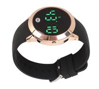 Xiuganpo Elegante Reloj Digital Resistente Al Agua, Pantalla Táctil Multifuncional a Color, Temporizador de Cuenta Atrás, 12 24 Horas, Correa de Silicona Deportiva (Pequeña)