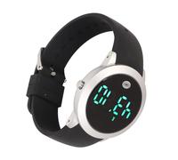 Xiuganpo Elegante Reloj Digital Resistente Al Agua, Pantalla Táctil Multifuncional a Color, Temporizador de Cuenta Atrás, 12 24 Horas, Correa de Silicona Deportiva (Pequeña)