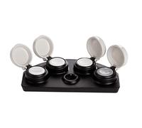 Xiuganpo Engrasador de Relojes con Tapa, Juego de 4, Material Metálico, para Almacenar Aceite o Grasa de Relojes, Adecuado para Servicio Profesional de Reparación de