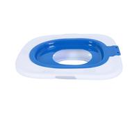 Xiuganpo Entrenador de Inodoro Reutilizable para Gatos, de Entrenamiento Seguro para el Baño de Mascotas, Diseño Elegante para Amantes de los Gatos, ABS, Tamaño 37x40cm (Blue)