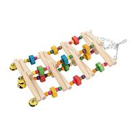 Xiuganpo Escalera Colorida para Columpio para Pájaros, Juguete Seguro para Escalar Troncos para Loros, Juguete Colgante para Masticar para Periquitos y Pájaros del Amor