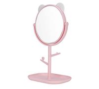 Xiuganpo Espejo de Maquillaje Portátil con Bandeja de Almacenamiento, Soporte Ajustable para una Fácil Aplicación de Maquillaje, Ideal para Mujeres, PP y Vidrio Duraderos (#1)
