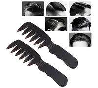 Xiuganpo Exquisito Peine de Estilo para Hombres, Peine de Dientes Anchos Duradero, Antiestático, 2 Piezas para Regalo del Día del Padre