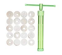 Xiuganpo Extrusora de Arcilla, Exprimidor de Acero Inoxidable, Pistola de Barro Rotativa para Herramientas de Alfarería, Ideal para Procesos de Pastelería y Elaboración de Azúcar