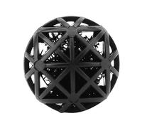 Xiuganpo Filtro Bioporoso, Bola Bioquímica Ligera para Agua Dulce y Agua de Mar, Material de Filtro de Acuario para Peceras y Estanques (50 Unidades, Negro) (36mm con algodón)