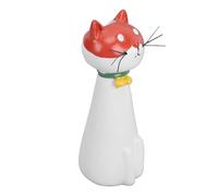 Xiuganpo Florero de Gato, Florero de Resina de Diseño Expresivo Hecho a Mano, Soporte para Ramo Pequeño de 1,57x4,53 Pulgadas con Arte Funcional para Estantería de Escritorio de Oficina en Casa