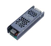 Xiuganpo Fuente de Alimentación Conmutada Protección Inteligente Tipo de Autoenfriamiento Transformador de Iluminación Magnético para Centros de Ocio Aleación de Aluminio Tira Larga Negra (100W)