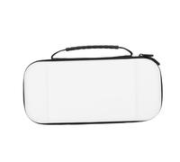 Xiuganpo Funda de Transporte para 2, Carcasa Ligera y Dura (White) | Material de PU, almacenamiento seguro, 10 ranuras para tarjetas de juego, protección para viajes