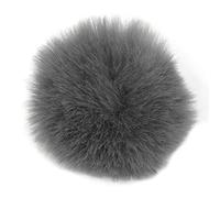 Xiuganpo Furry Mic Muff Clip On Artificial Fur Wind Muff para Micrófonos Lavalier Perfecto para Reducción del Viento Uso en Interiores y Exteriores Tamaño de 0,4 Pulgadas (GRAY)