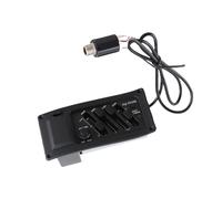 Xiuganpo Guitarras Eléctricas Pastilla de 4 Bandas Transductor de Guitarra Acústica 7545R Función de Afinación Músicos de Metal de Plástico Duradero 1 Pastilla de Guitarra