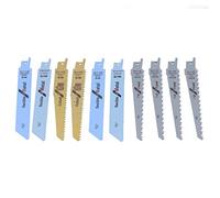 Xiuganpo Hojas de Sierra Alternativa de Acero con Alto Contenido de Carbono Multifunción para Madera y Metal, Juego de 10 Piezas, Adecuadas para Cortar Carpintería, Metalurgia, Uso Universal