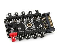 Xiuganpo Hub de Ventilador de Refrigeración de CPU de 4 Pines para Carcasa de Computadora - Expanda los Puertos de la Placa Base para un Ajuste de Velocidad Uniforme - Ideal para Entusiastas de la