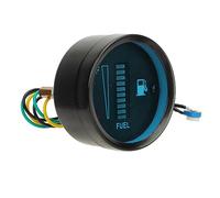 Xiuganpo Indicador de Nivel de para Motocicleta, Pantalla LED, Medidor Preciso Duradero para Motocicleta Universal, Carcasa de 52mm (luz verde)