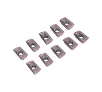 Xiuganpo Insertos de Torneado de Cuchillas de Herramientas CNC, 10 Piezas de Insertos de Carburo de Alto Rendimiento para Aplicaciones de Torneado y Acabado de Torno (Ebmt 1135 Badir-Ma)