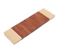 Xiuganpo Instrumento de Percusión Orff Sonda de Borde Liso para Niños, Material de Madera No Tóxico, Creación de Música Animada para el Desarrollo del Carácter de los Niños (Color rojo y madera.)