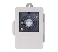 Xiuganpo Interruptor Temporizador Mecánico a Prueba de Lluvia Ciclo 24H para Uso Doméstico e Industrial ABS 30A 250VAC 1 Pieza