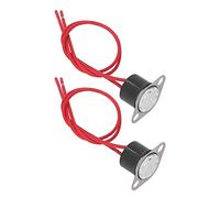 Xiuganpo Interruptor Térmico 2 Piezas con Sensor Bimetálico Sensible para Botellas y Dispensadores de Agua Eléctricos, Aluminio Ligero, 10A 250V (20℃)