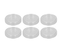 Xiuganpo Juego de 10 Placas de Petri de Vidrio con Tapas para Experimentos de Bioinvestigación y Proyectos Científicos, Vidrio de Borosilicato Duradero, Diámetro de Tapa de 85 Mm