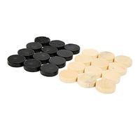 Xiuganpo Juego de Ajedrez de Mano de Obra Fina, Juguete Intelectual de Madera, 24 Piezas de Damas Internacionales con Tablero de Ajedrez, Desarrolla el Cerebro y Mejora la Interacción Entre e Hijos