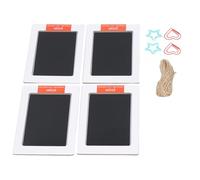 Xiuganpo Juego de Almohadillas de Tinta para bebé, Kit de Huella de Mano de Secado Rápido, Libre de Tóxicos, para Recién Nacidos, 4 Uds., 12,5x8cm (Accesorios Love Heart Five Star)