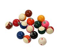 Xiuganpo Juego de Billar Bolas de Resina, 16 Piezas Bola de Pool, 5.72cm, | Juego de bolas de billar de estilo americano para mesa de 8 bolas, bola de repuesto, Material de resina duradero