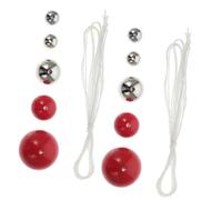 Xiuganpo Juego de Bolas de Péndulo Individual, 10 Piezas con 6 Bolas de Acero, 4 de Plástico, 2 Juegos de Herramientas de Experimentos de Física de Configuración Personalizable, Juguete de (Juego de