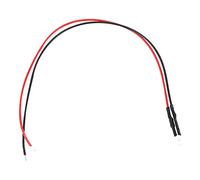 Xiuganpo Juego de Diodos de Luz LED de 12 V con Cable, Multicolor, 20 Cm, para Proyectos de Bricolaje, 0,06 W, de bajo Consumo (pelo blanco naranja)