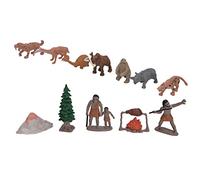 Xiuganpo Juego de Figuras de Animales de Escena de Vida Prehistórica para Niños, Adornos de Modelo de Simulación Realista para Exploración de Imaginación (Doce Trajes)