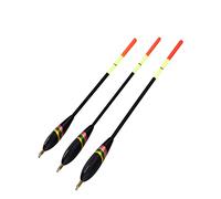 Xiuganpo Juego de Flotadores de Pesca, Bobbers Duraderos, 3 uds., Madera de Balsa de Primera Calidad para Todo Tipo de Pesca, Resistente Al Agua y Que No Destiñe