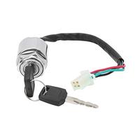 Xiuganpo Juego de Interruptor de Encendido de Bicicleta Eléctrica Universal para Motocicleta Iron+ABS, Reemplazo de 2 Llaves para Quads, Fácil Instalación