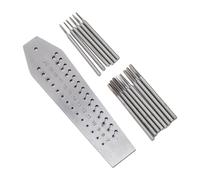 Xiuganpo Juego de Machos y Matrices de Relojero de 36 Orificios de Acero Inoxidable Preciso para Reparaciones Precisas de Relojes, para Joyeros y Técnicos de Reparación, 1 Placa de Roscado 14 Grifos