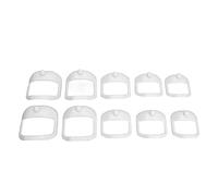 Xiuganpo Juego de Plantillas para Afeitado de Barba, 5 Plantillas de Diseño de Contorno Transparente de Diferentes Tamaños para un Recorte Preciso, Adecuadas para Todo Tipo de Barba | Material