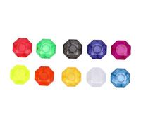 Xiuganpo Juego de Protectores de Perilla Stomp Pad, Tapas de Interruptor de Pedal de Efecto de 10 Piezas, Diseño Antideslizante Confiable para Guitarristas en Interpretación (RPP-3 Estilo Diamante